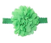 Chiffon Headband Detailed Lace - Lime