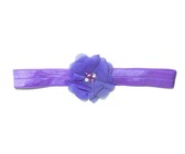 Fine Flower Headband - Hot Pink