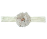 Fine Flower Headband - Hot Pink