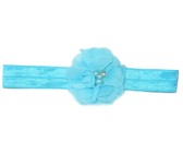 Fine Flower Headband - Hot Pink