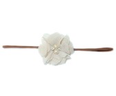 Fine Flower Headband - Hot Pink