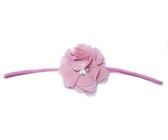 Fine Flower Headband - Hot Pink