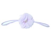 Fine Flower Headband - Hot Pink