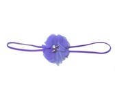 Fine Flower Headband - Hot Pink