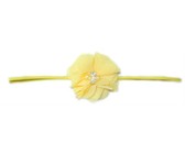 Fine Flower Headband - Hot Pink