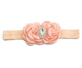 Diamante Solid Headband - Dusty Pink