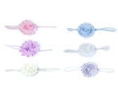 Thin Diamante Headband with Barefoot sandal - Yellow