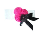 Set of Four Elastic Hair Ties - Greens (Size: 3 Months - 7 Years)