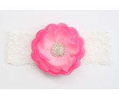 Diamante Thin Headband - Grey