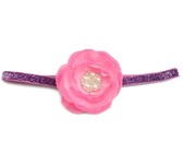 Diamante Solid Headband - Dusty Pink