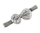 Satin & Tulle Layered Flower Headband in Coral Color