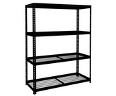 Wildberry - Black Heavy Duty Shelving - 4 Steel Shelves