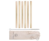 Reusable Organic Bamboo Drinking Straws - Pack Of 20