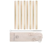 Reusable Organic Bamboo Drinking Straws - Pack Of 20