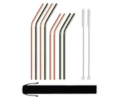 Reusable Silicone Tips For Stainless Steel Straws - 8 Pack