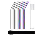 Reusable Silicone Tips For Stainless Steel Straws - 8 Pack