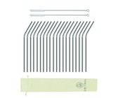 Reusable Organic Bamboo Drinking Straws - Pack Of 20