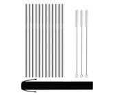 Reusable Silicone Tips For Stainless Steel Straws - 8 Pack