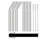 Reusable Silicone Tips For Stainless Steel Straws - 8 Pack