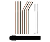 Reusable Silicone Tips For Stainless Steel Straws - 8 Pack