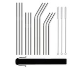 Reusable Silicone Tips For Stainless Steel Straws - 8 Pack