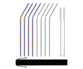 Reusable Silicone Tips For Stainless Steel Straws - 8 Pack