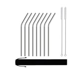 Reusable Silicone Tips For Stainless Steel Straws - 8 Pack