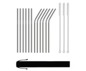 Reusable Silicone Tips For Stainless Steel Straws - 8 Pack