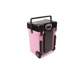 Cadii School Bag - Black Lid with Pink Body