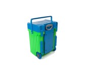 Cadii School Bag - Light Blue Lid with Red Body