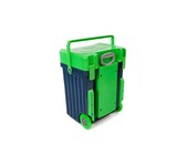 Cadii School Bag - Light Blue Lid with Red Body