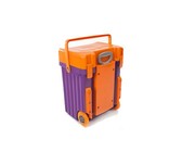 Cadii School Bag - Light Blue Lid with Red Body