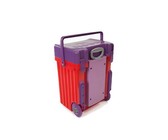 Cadii School Bag - Light Blue Lid with Red Body