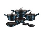 Berlinger Haus 15-Piece Marble Coating Cookware Set - Moonlight Edition