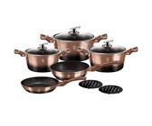 Berlinger Haus 15-Piece Marble Coating Cookware Set - Moonlight Edition