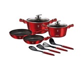 Berlinger Haus 10-Piece Marble Coating Cookware Set - Black Rose Edition