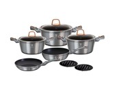 Berlinger Haus 15-Piece Marble Coating Cookware Set - Moonlight Edition