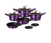 Berlinger Haus 15-Piece Marble Coating Cookware Set - Moonlight Edition