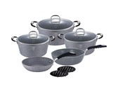 Berlinger Haus 15-Piece Marble Coating Cookware Set - Moonlight Edition