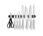 Berlinger Haus 12 Piece Knife Set with Stand and Cutting Board - Black Rose