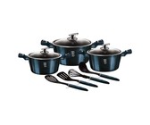 Berlinger Haus 10-Piece Marble Coating Cookware Set - Black Rose Edition