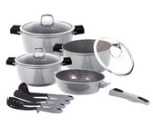 Berlinger Haus 15-Piece Marble Coating Cookware Set - Moonlight Edition