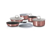 Berlinger Haus 10-Piece Marble Coating Cookware Set - Black Rose Edition