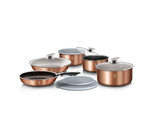 Berlinger Haus Marble Coating Cookware 12 Piece Set - Burgundy Metallic