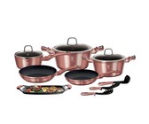 Berlinger Haus 15-Piece Marble Coating Cookware Set - Moonlight Edition