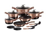 Berlinger Haus 15-Piece Marble Coating Cookware Set - Moonlight Edition