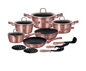 Berlinger Haus 15-Piece Marble Coating Cookware Set - Moonlight Edition