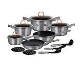 Berlinger Haus 15-Piece Marble Coating Cookware Set - Moonlight Edition