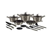 Berlinger Haus 15-Piece Marble Coating Cookware Set - Moonlight Edition