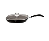 Berlinger Haus 28cm Marble Coating Grill Pan with Lid - Black Professional